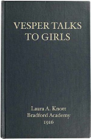 [Gutenberg 45641] • Vesper Talks to Girls